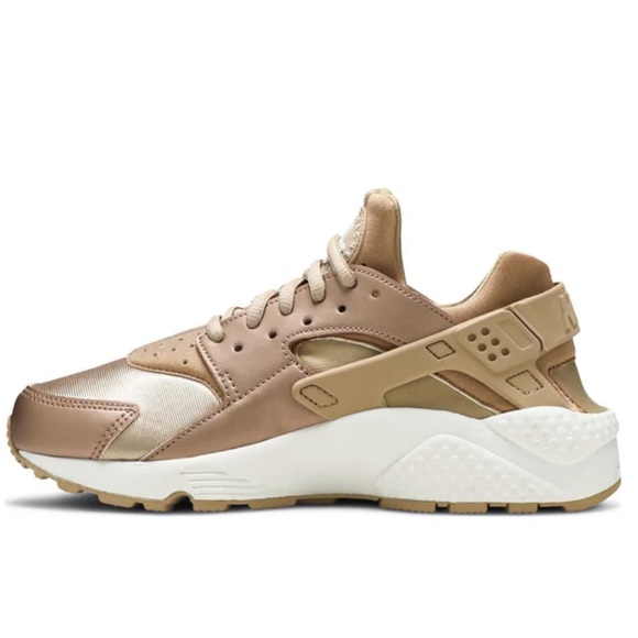 Nike Run Huarache Rose Gold Sneakers - Picture 3 of 7